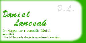 daniel lancsak business card